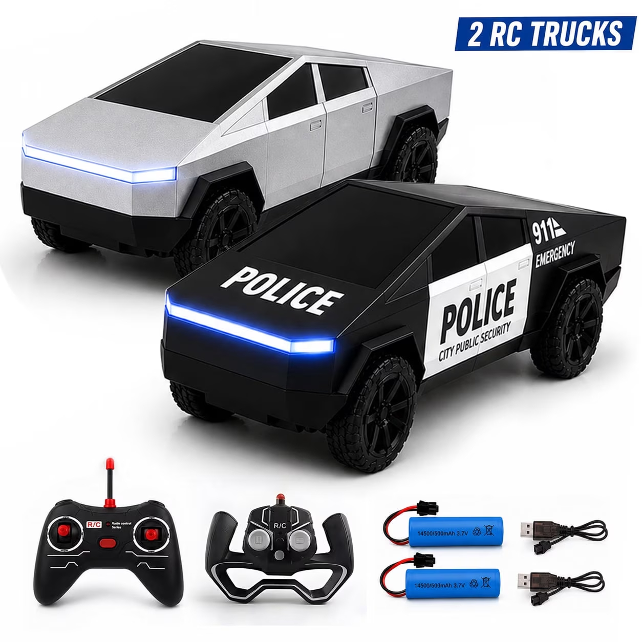 Led Light Kit Rc - Juego de 2 Camionetas Cyber Truck