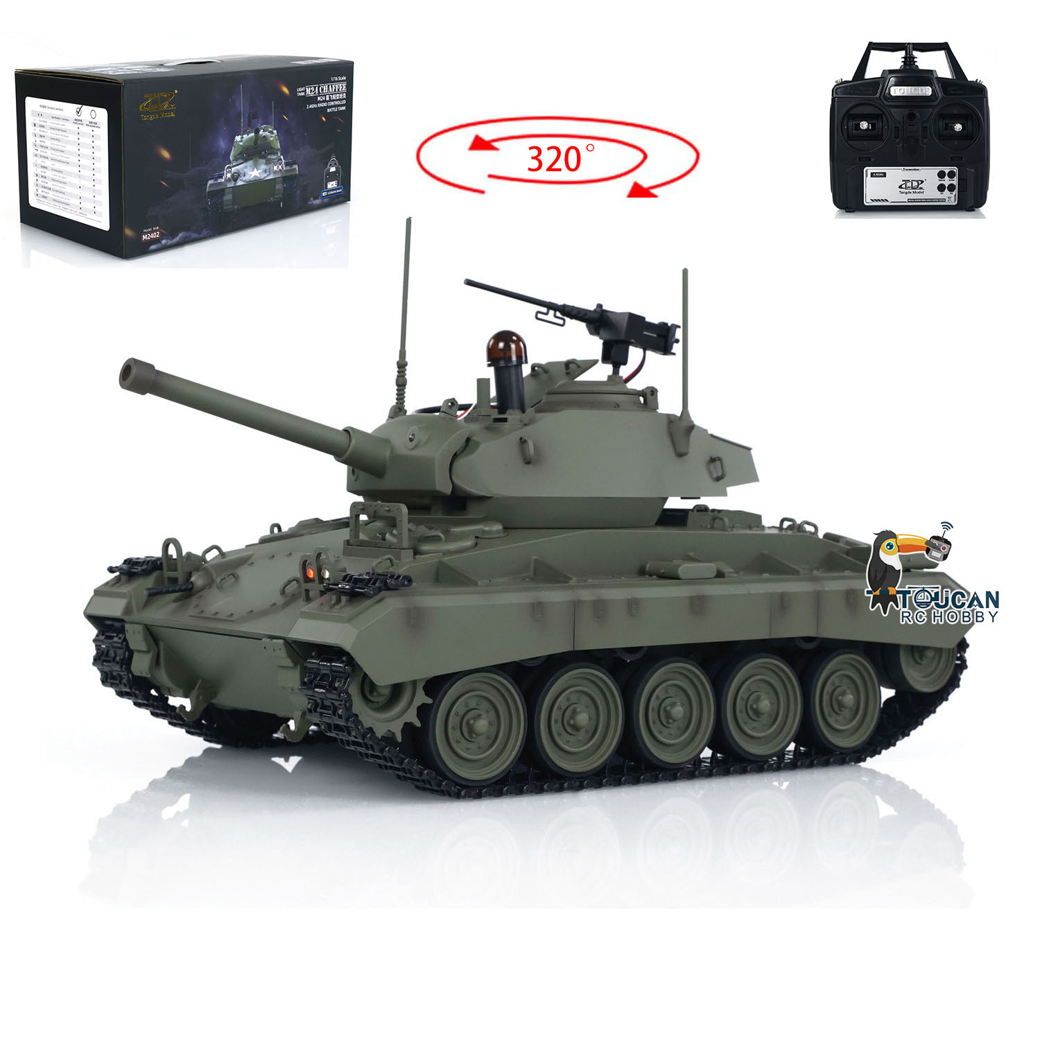 Rc Hobby Light - Juguetes Tongde 1/16 M24 Chaffee Tanque