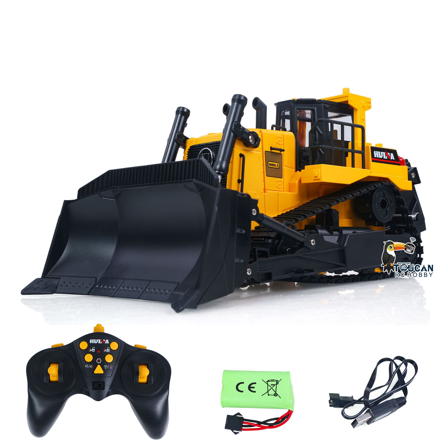 1/16 HUINA 1554 Bulldozer Eléc - Rc Hobby Light reseña y precio