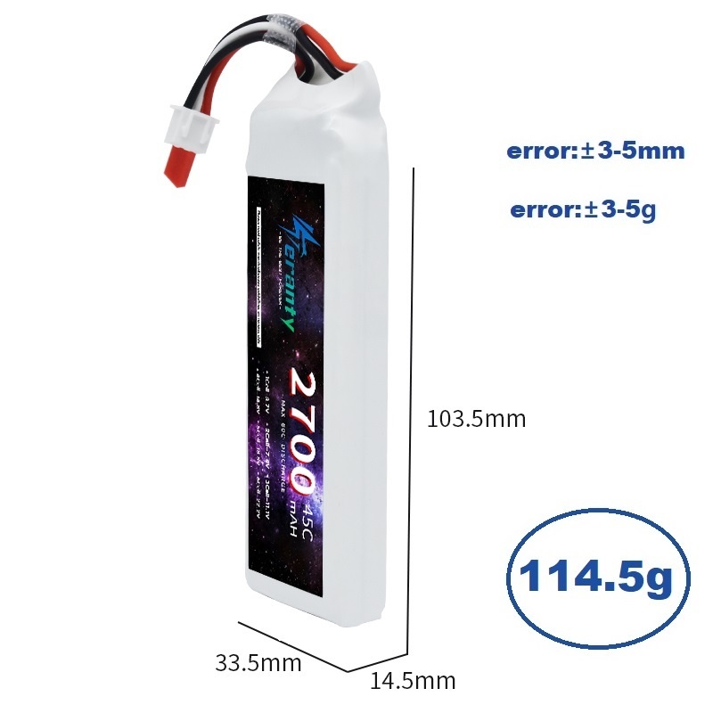 1/3 Uds 2S 7,4 V batería Lipo  - Rc Hobby De reseña y precio