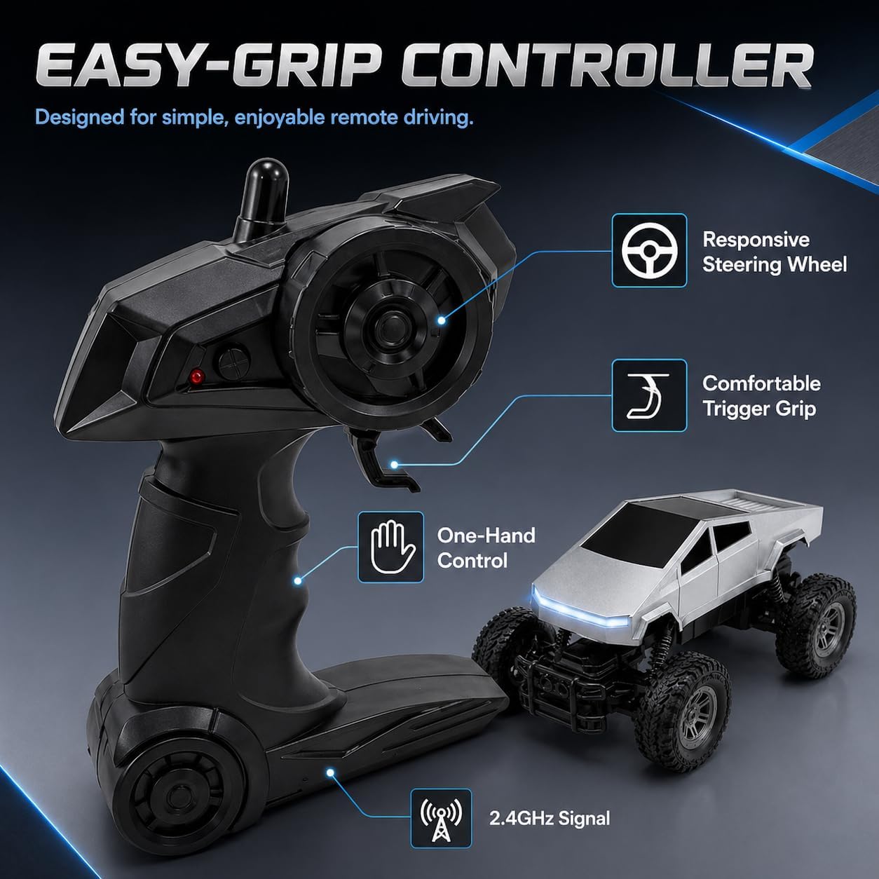 Coche RC 1:18, Camioneta a Con - Led Light Kit Rc reseña y precio