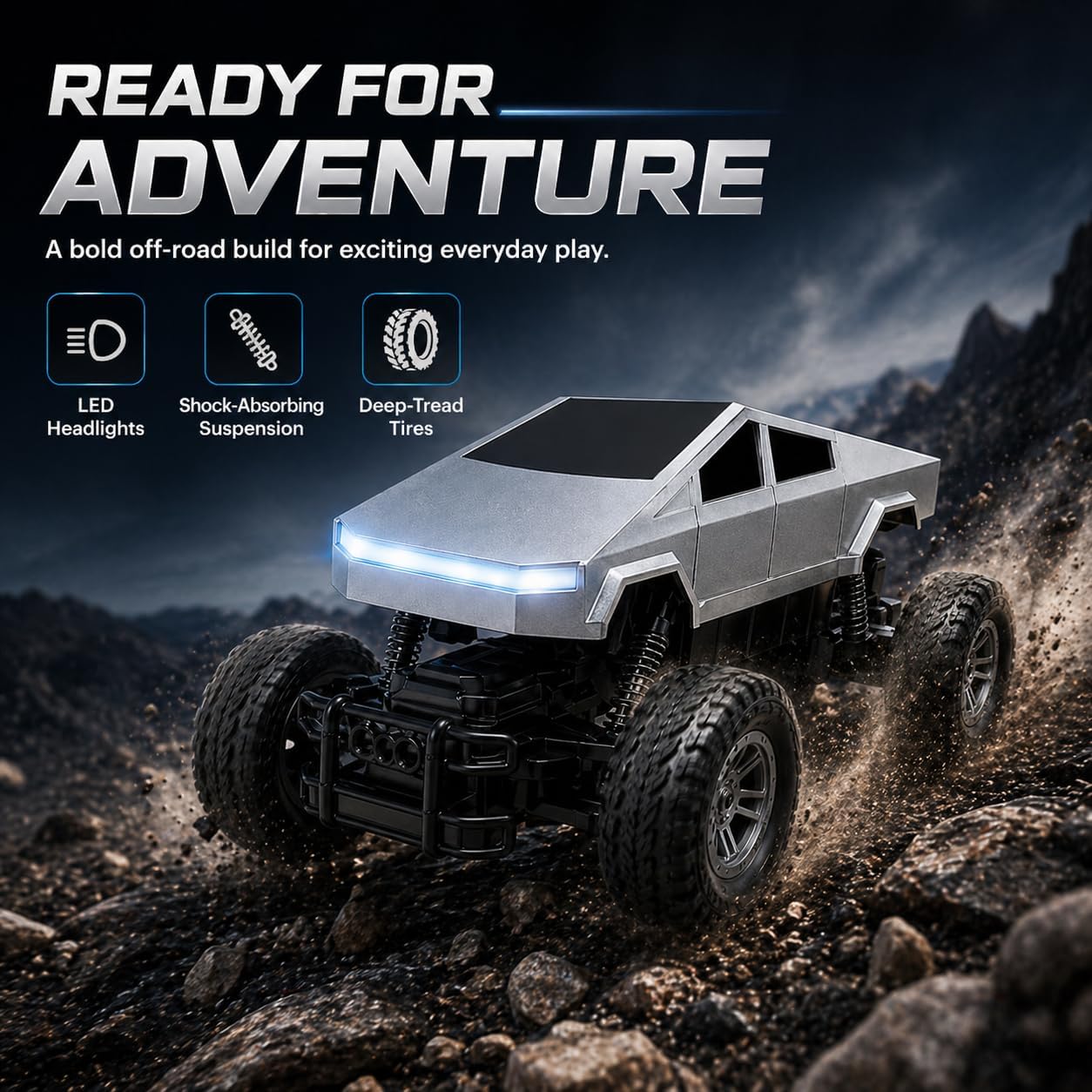 Coche RC 1:18, Camioneta a Con - Led Light Kit Rc reseña y precio